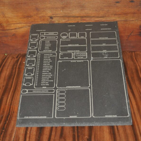 Slate Character Sheet 1