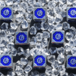 Silver Blue D6 Logo