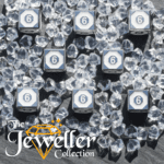 D6 Dice Silver White