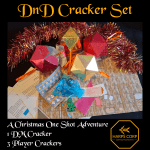 dnd christmas cracker, d20 dice, dnd dice